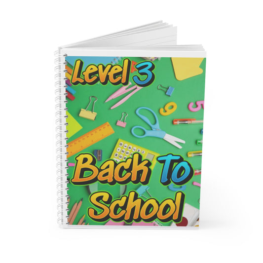 Notebook - Level 3 (Back to School Design)